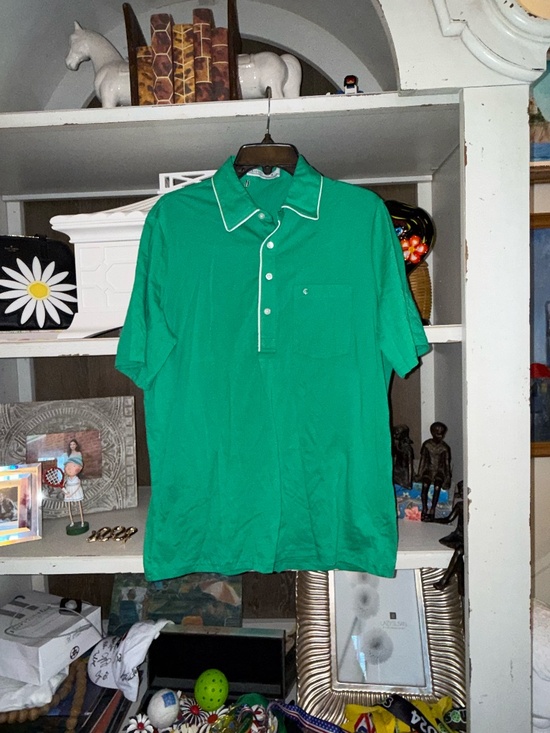 Criquet Other - Criquet Medium M green pima cotton throwback players shirt pocket front